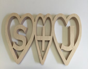 Personalized Heart Trivet Hot Pad