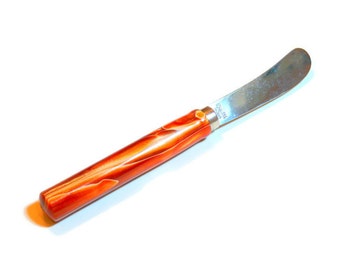 Orange Acrylic Cheese and Dip Spreader