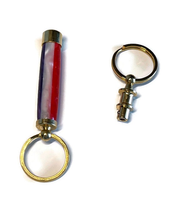 Valet Key Fob Keychain Ring - New with Box - Gold or Silver