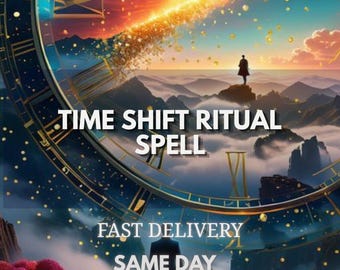 Time Shift Ritual Spell, Time Manifestation, Divine Timing Ritual, Life Path Spell, Future Success, Custom Spiritual Spell