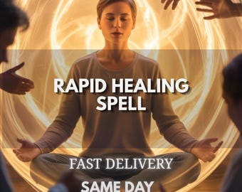 Rapid Healing Spell, Healing Energy Ritual, Wellness Spell, Positive Energy, Inner Peace Ritual, Spiritual Healing, Custom Spell
