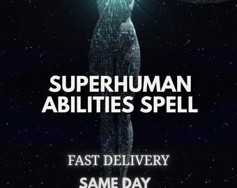 Superhuman Abilities Spell, Inner Power Ritual, Personal Strength Spell, Energy Alignment, Confidence Ritual, Custom Spiritual Spell