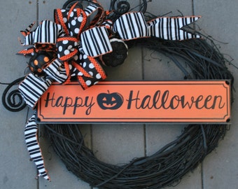 Feliz corona de Halloween