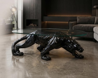 Sculptural Panther Coffee Table Base
