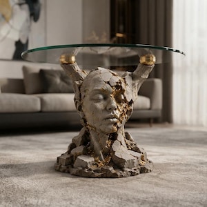 Stone Keeper Sculptural Coffee Table Base