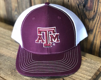 Texas A&M Cap 3D Logo in Various Colors