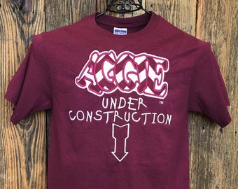 Texas A&M "Aggie Under Construction" Maternity Shirt