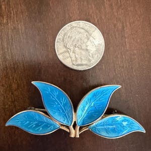 David Andersen Brooch Leaf - Etsy