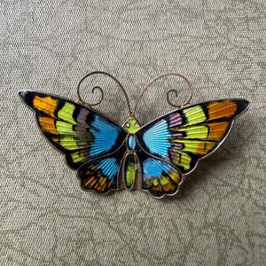 David Andersen Norway Enamel Brooch - Etsy