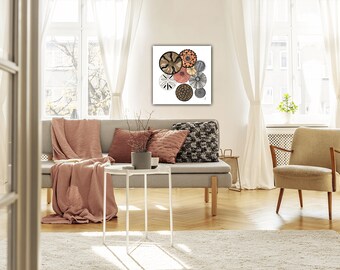 Sand Dollar Collection Two Original Watercolor Painting Print On Canvas Wrap Wall Decor Fine Art Giclee Printing