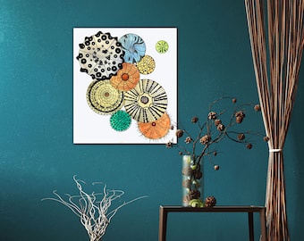 Sand Dollar Canvas Wrap FromOriginal Watercolor Painting Wall Decor Fine Art Giclee Printing