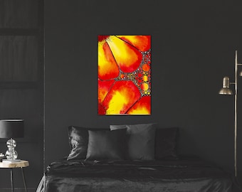 High Pollination Original Watercolor Painting Giclee Fine Art Print Wall Decor Frame Stretched Canvas