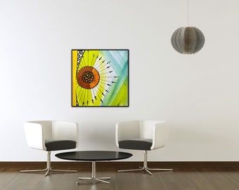 F-1 Race Day Watercolor Painting Print From Original Painting On Canvas Wrap Wall Decor Fine Art Giclee Printing