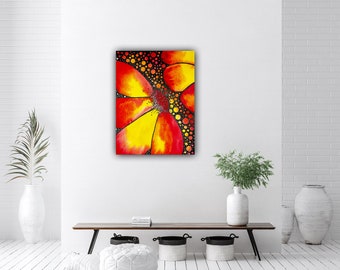 High Pollination Original Watercolor Painting Giclee Fine Art Print Wall Decor Frame Stretched Canvas