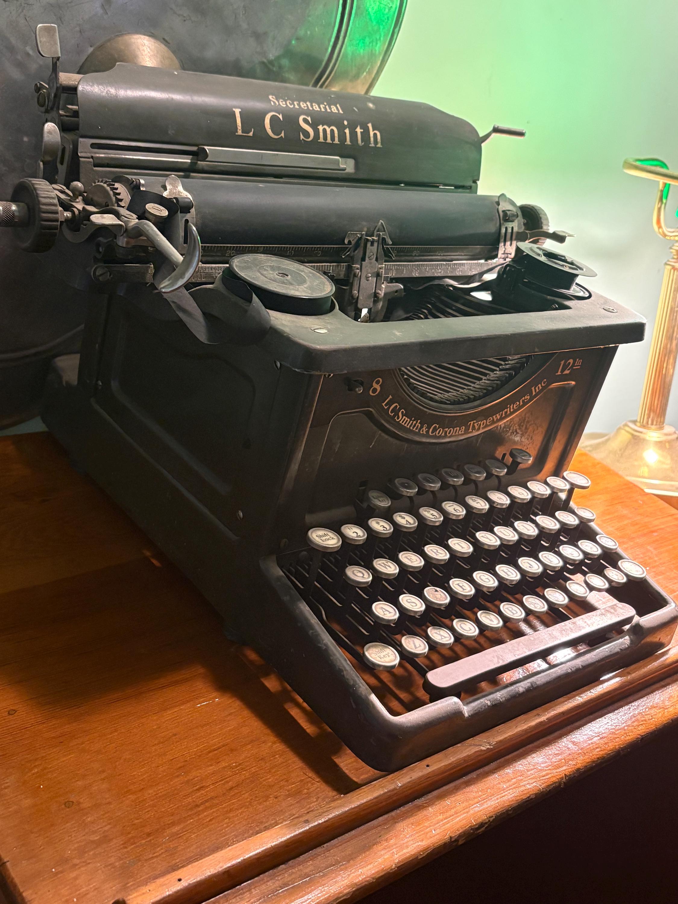 Lc Smith Antique Typewriter - Etsy