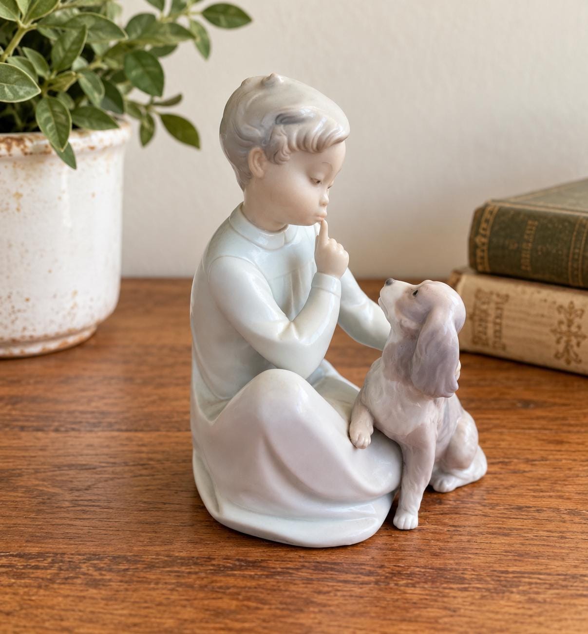 Boy With Dog Lladro - Etsy