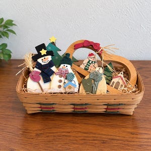 Longaberger Snowman Baskets - Etsy