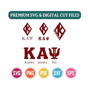 Kappa Alpha Psi SVG | Nupe Inspired Cut File | Digital Download