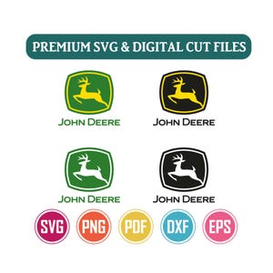 John Deere SVG Bundle | Farm Tractor Cut Files | Digital Download