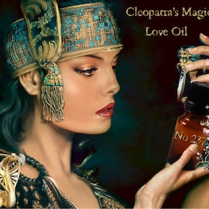 Queen Cleopatra oil. Love desire ancient Egypt 10ml essential oils rose evening primrose frankincense  and more . Gifts for Her