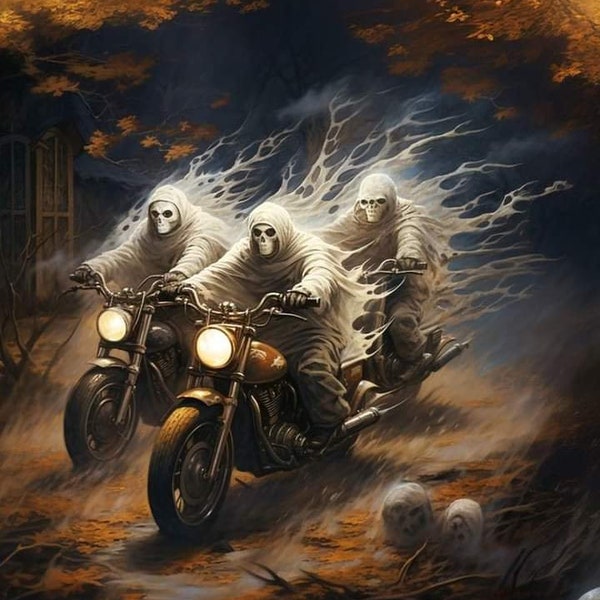 Ghost Riders: Unleashing the Spirit of Adventure with Enigmatic Gothic Unisex Perfume Oil 10 ml.