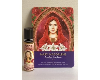 Mary Magdalene Ascended Master Roll-on Oil: A Transformational Elixir of Unconditional Love and Compassion"Glass bottle contains 10ml