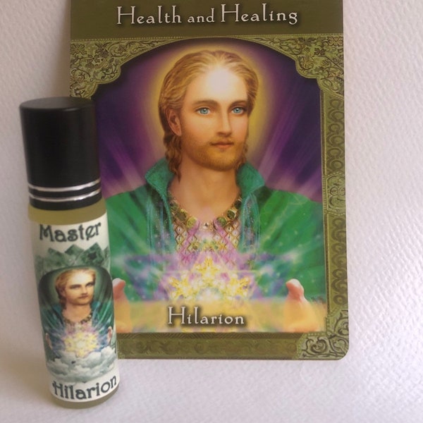 Hilarion Ascended Master Roll on 10 ml etherische olie 5e straal van waarheid Wetenschap Visie Propserity Spiritualiteit Religie