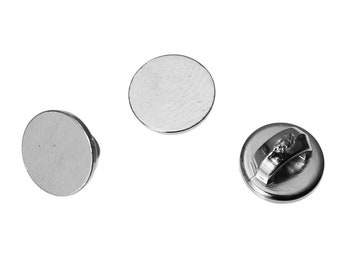 8Pcs 11mm Round Colorful Shimmer Resin Buttons Shank Backhole DIY Sewing Craft