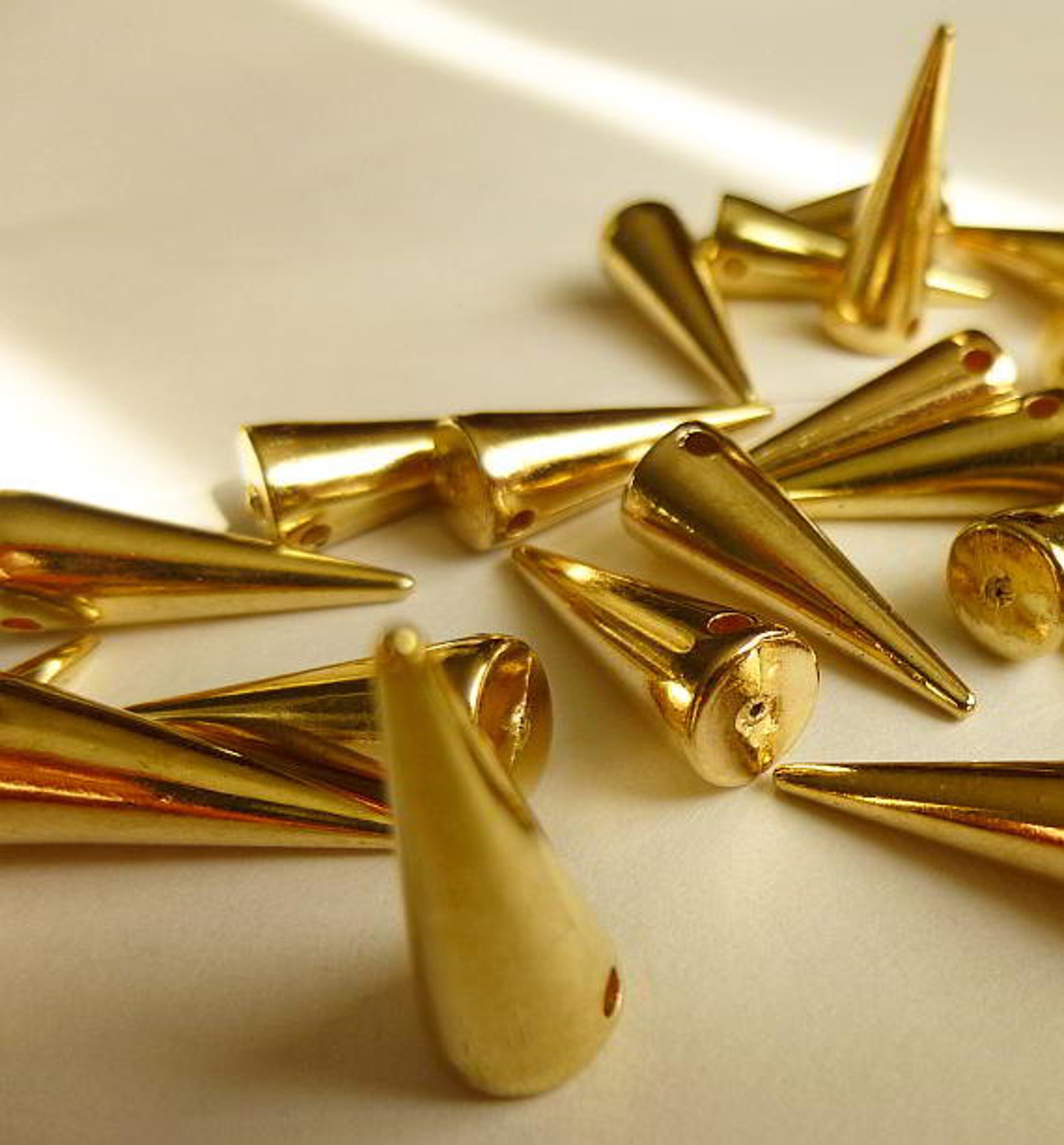 25 Gold Rivet Stud Spikes 20mm X 6mm Sew on Glue on Etsy
