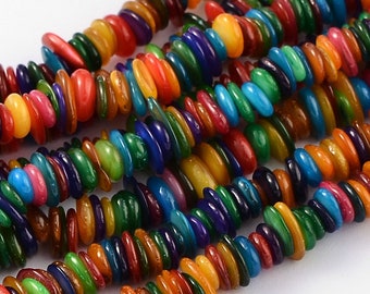 Full strand Loose beads Natural shell chip 5-15mm shell beads