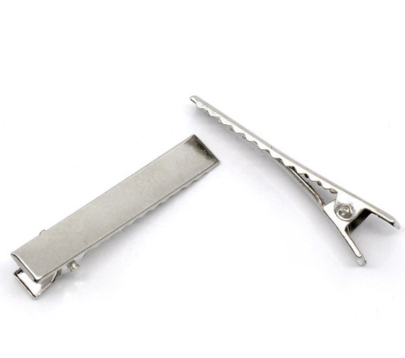 silver hair clamps