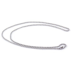 50 Silver Ball Chain Necklace 18 2.4mm Ball Chains image 3