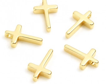 14k Gold Plated Cross Necklace For Boys - Boys Jewelry - Boys Cross