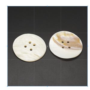 Extra large shell buttons - freshwater shell buttons - 2 inch - 5cm -  freshwater shell buttons  (shel-s238)