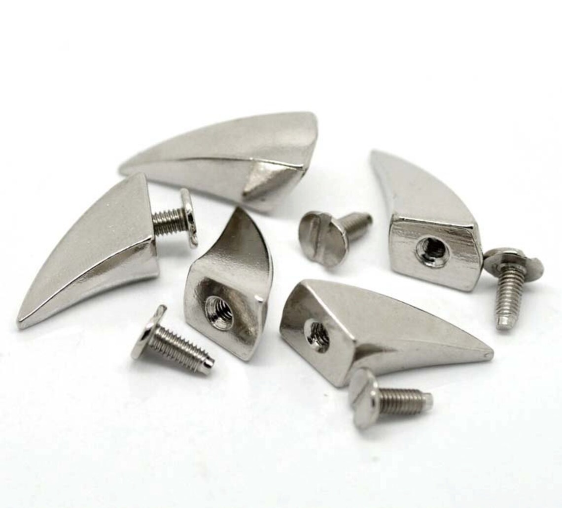 5 Large Silver Rivet Stud Spikes 24mm x 10mm Metal Screw Etsy