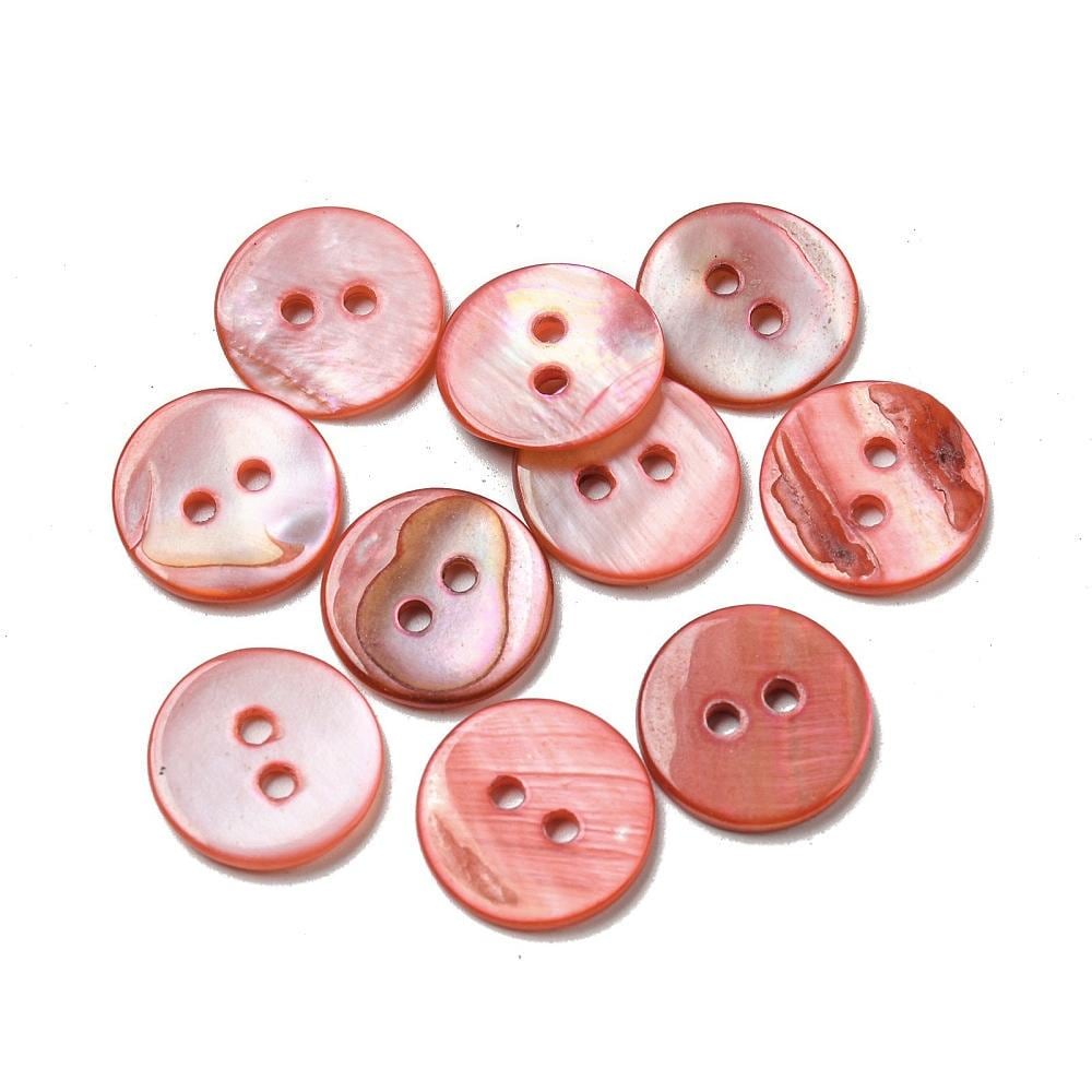 Red Shell Button Red Shell Buttons - 15mm - Mother of Pearl Shell Button (01b-06) - Etsy