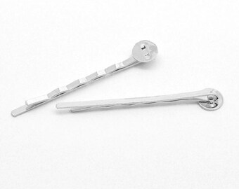 PPX Silberne Haarspange – Elegante Haarnadel Aus Metall, Einfach & Stylisch, 10,5 Cm