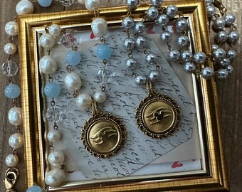 Vintage Disney World Cruise Line Uniform Button Necklace Choice