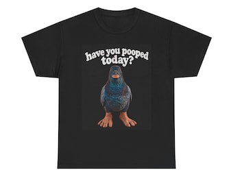 Camiseta con meme de paloma divertida / Camiseta gráfica con humor absurdo (unisex)