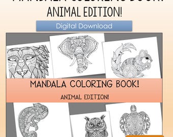 Mandalas zum Ausmalen! | 25 Druckbare Seiten (PDF Digitaler Download) | Ein Spaß für Groß und Klein! | Mandala Malvorlagen!