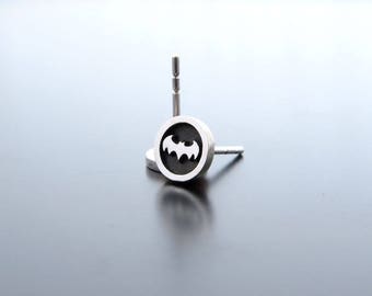 Silver Bat earrings, silver posts, ear studs, silver ear ring, silver earrings, sterling silver earrings studs, Silver studs Bat