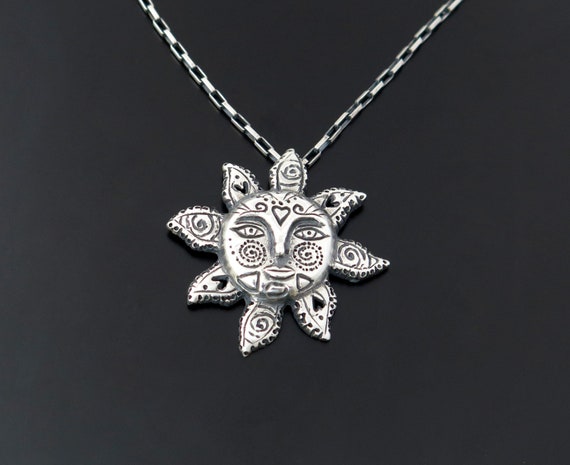 Sun Necklace Sun Pendant Necklace Sun 