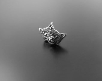 cat earrings, cat studs, cat ear posts, cat earring studs, kitten earrings, silver cat earrings, pet earrings, cat lovers gift, pussy cat