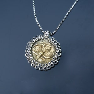 linden flowers pendant sterling silver, Silver linden necklace, nature pendant, linden jewelry, flowers necklace
