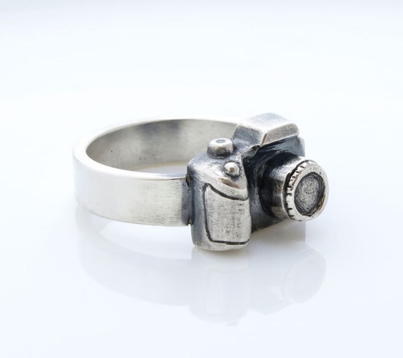 Silver Camera Ring, Photographer Gift, Camera Ring, Camera Jewelry ...