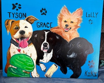 Custom Acrylic Painted Portrait/Pet Portrait