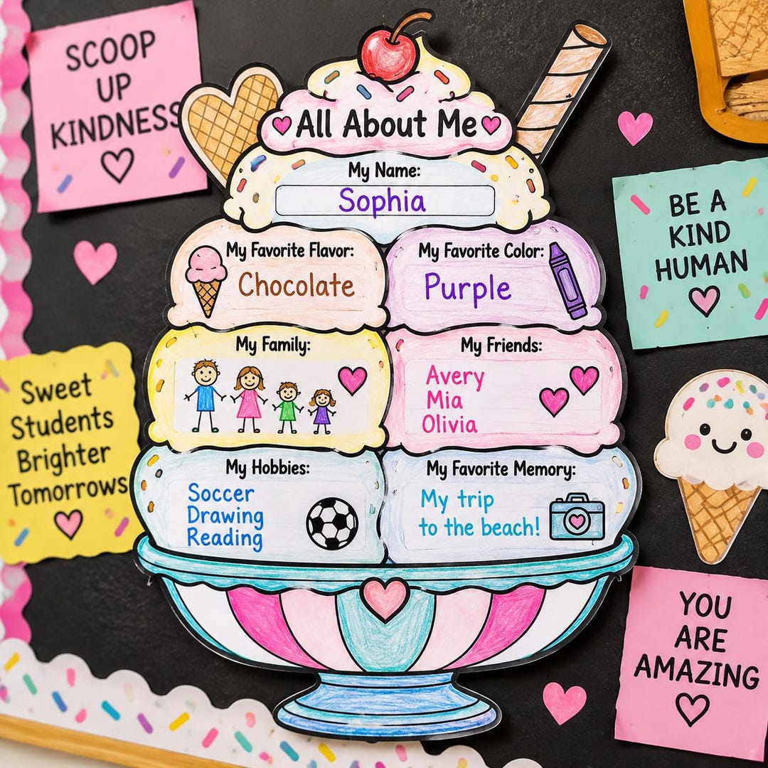 All About Me Printable Craft Bundle | Back to School Activity | First ...