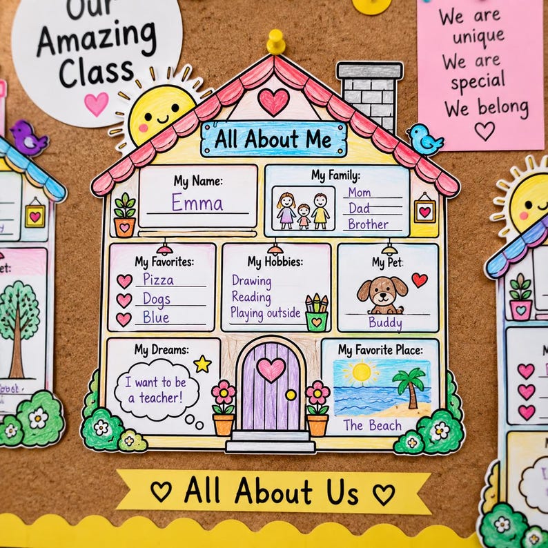 All About Me Printable Craft Bundle | Back to School Activity | First ...