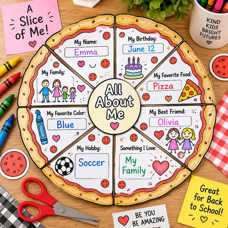All About Me Printable Craft Bundle | Back to School Activity | First ...