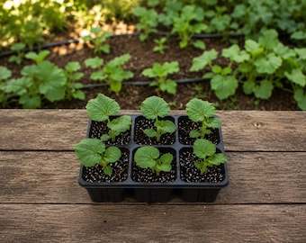 Live Sugar Pie Pumpkin Plant for Sale | Sugar Pie Pumpkin Starter Plant | Live Pumpkin Plant | Ready to Transplant